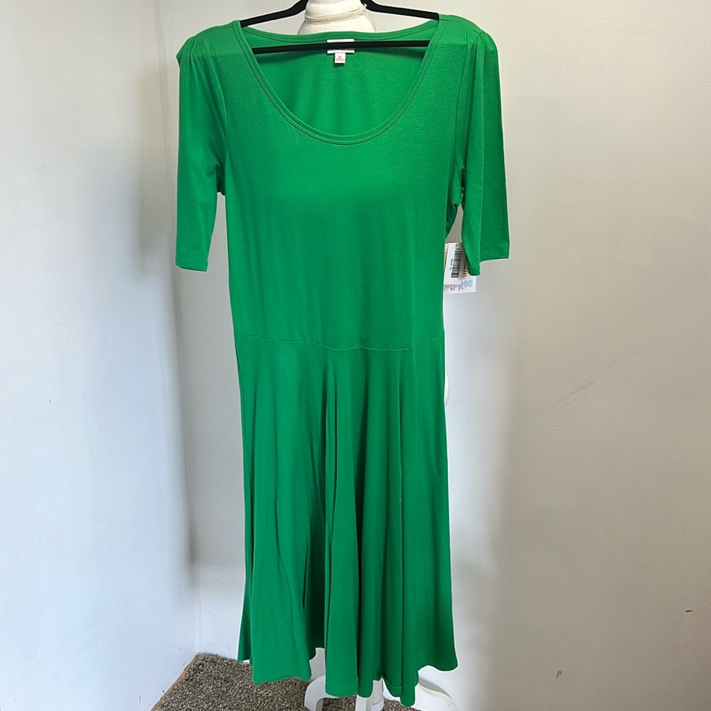 Solid Green LuLaRoe Dress NWT